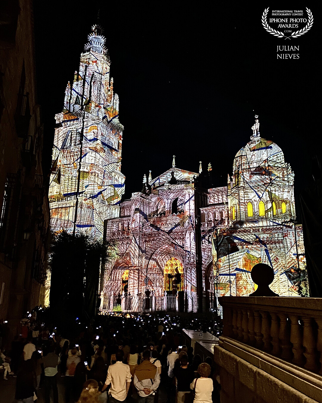 La catedral Primada de Toledo se viste de gala para la noche espectacular con proyecciones de luz en 3D y sonido