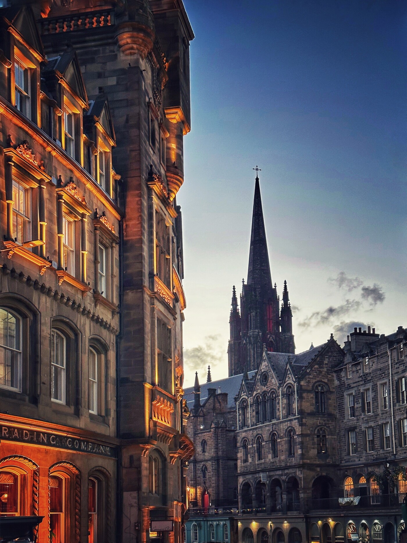 To me, every building in Edinburg looks like a castle so capturing the glow of sunset just brought o...