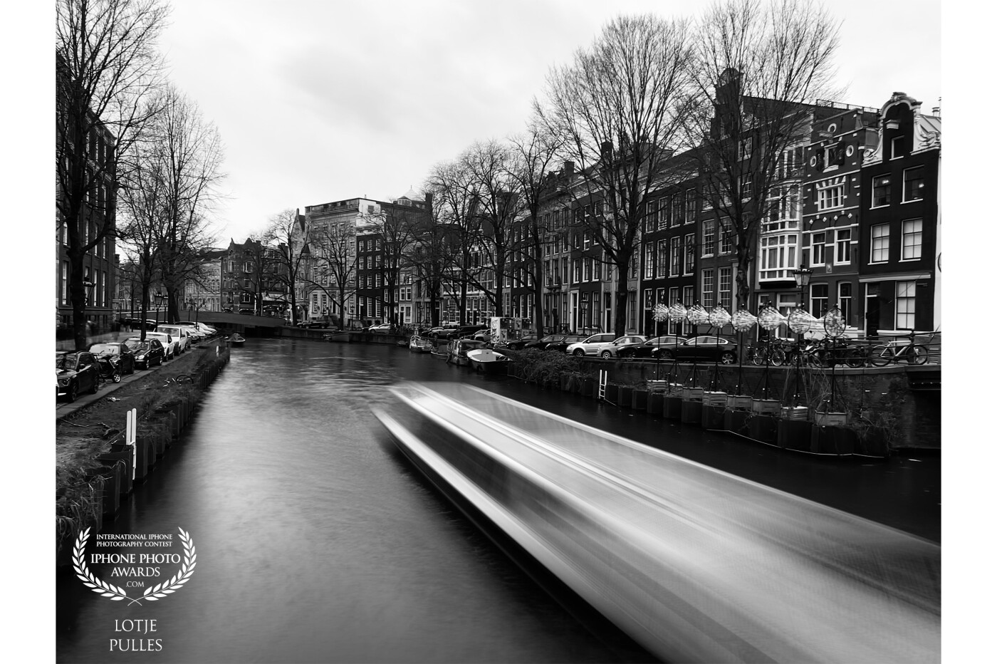 Amsterdam during wintertime.
