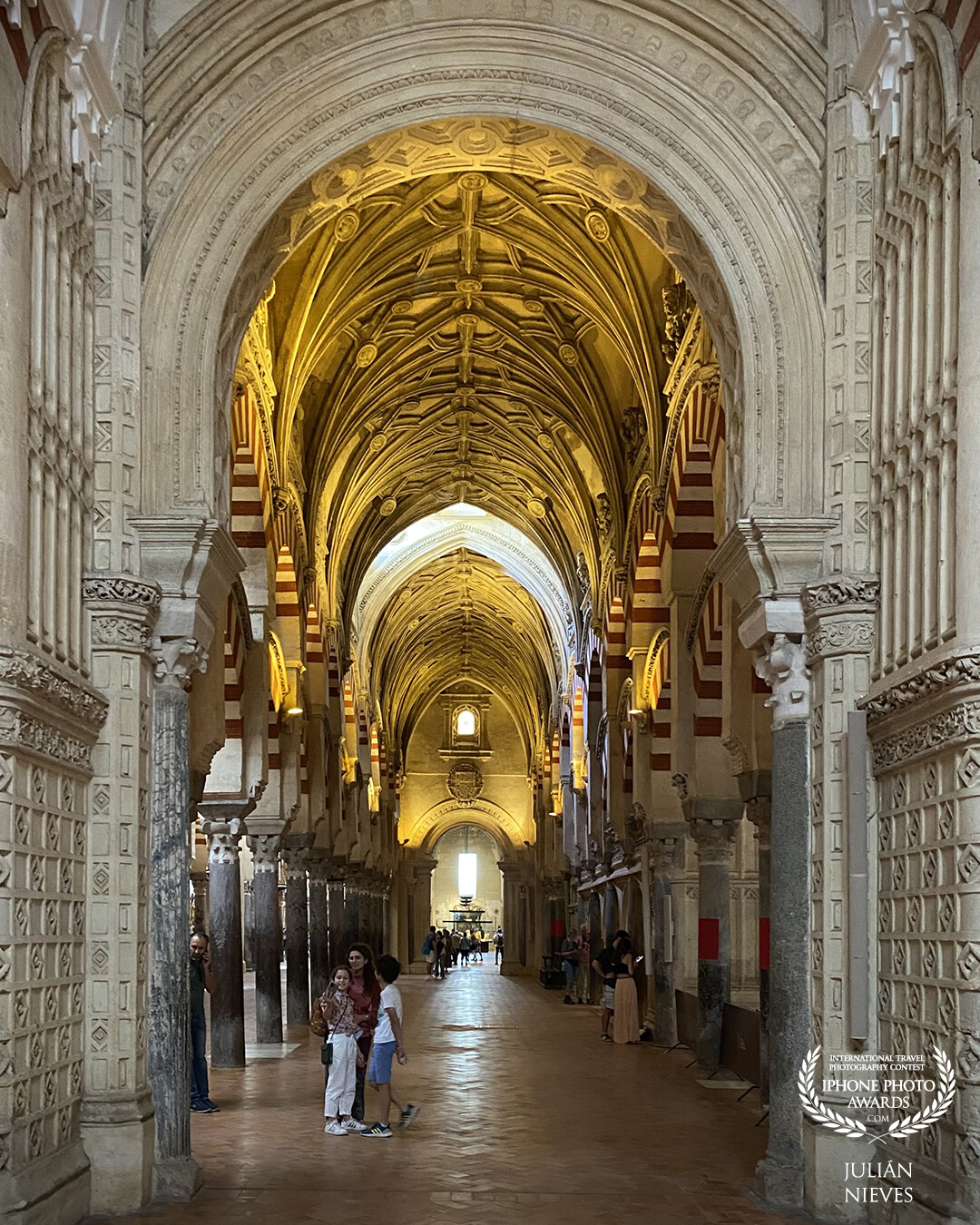 Detalles del interior en la mezquita-catedral de Córdoba Patrimonio de la Humanidad.