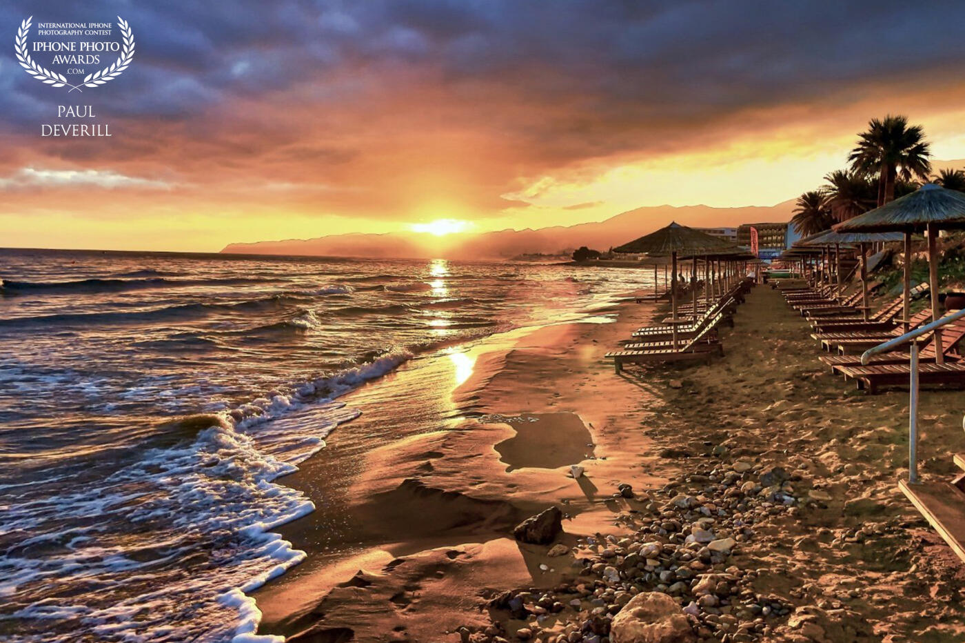 Crete, Stalida 7.0 in the morning sun rise taken on a morning I couldn’t sleep, <br />
52 mm lens f2 1.99 sec hand held
