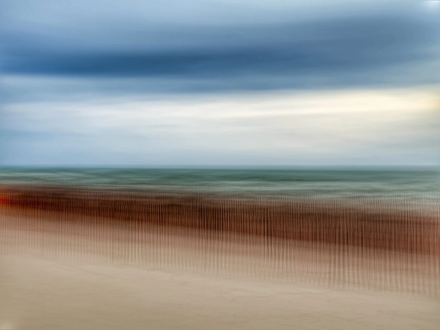 This is an Intentional Camera Movement image taken at Cobourg Beach.