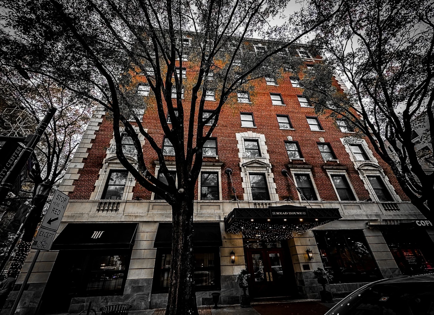 The historic Read House Hotel founded in 1872 in downtown Chattanooga, Tennessee, USA.