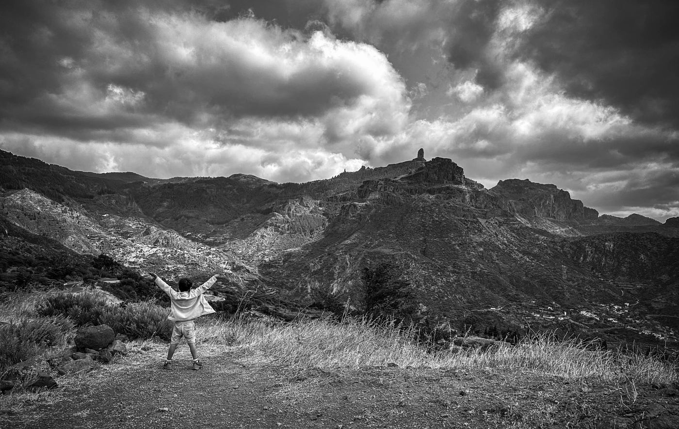 Excelente paraje de la isla de Gran Canaria y su icónico Roque Nublo