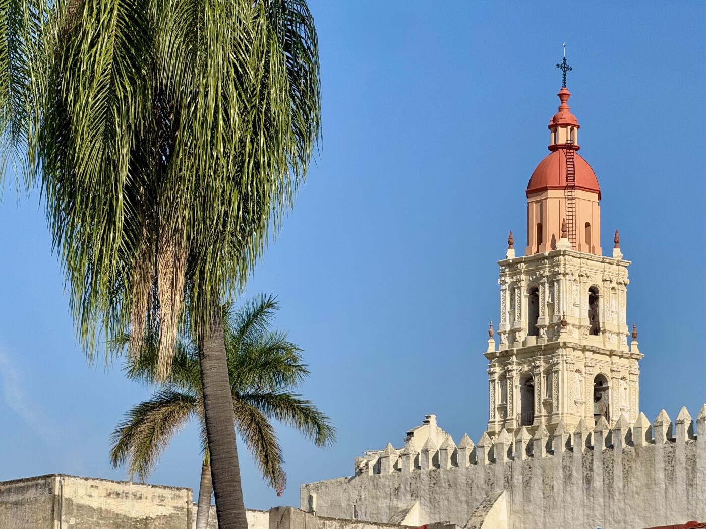The Cathedral in Cuernavaca, Mx towers over the historic city center.