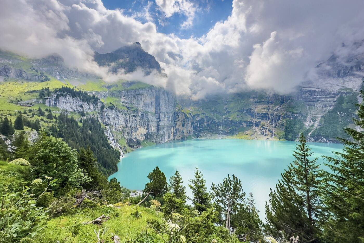 Jigsaw Puzzle Shot 
After completing a jigsaw puzzle of Lake Oeschinen, Switzerland, we vowed to ge...