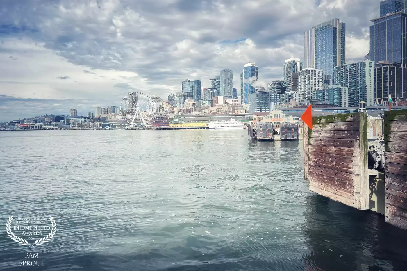 There was was a strange meteorological event going on before a storm & it made the Seattle Waterfront look like an oil painting <br />
<br />
“Retro Waterfront views”-3025